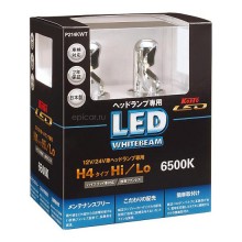 H4 LED 12V/24V 11W 6500K светодиодные лампы Koito LED WhiteBeam P214KWT, 2 шт