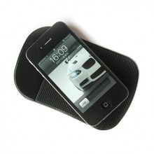 Anti-Slip Pad - Липкий силиконовый коврик для телефона черный 140х80 мм