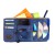 Органайзер - мульти карман на козырек автомобиля Point Pocket (+ для CD-дисков), темно-синий