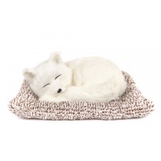 Игрушка спящая лисичка белая с бамбуковым углем в салон автомобиля