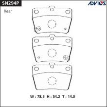 Дисковые тормозные колодки ADVICS SN294P