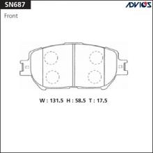Дисковые тормозные колодки ADVICS SN687