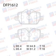 Колодки тормозные дисковые Double Force DFP1612