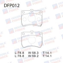 Колодки тормозные дисковые Double Force DFP012