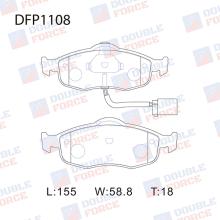 Колодки тормозные дисковые Double Force DFP1108