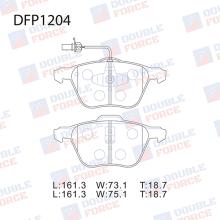 Колодки тормозные дисковые Double Force DFP1204