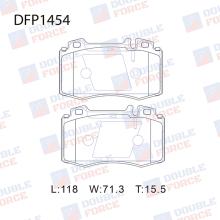 Колодки тормозные дисковые Double Force DFP1454