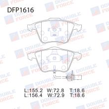 Колодки тормозные дисковые Double Force DFP1616