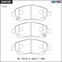 Дисковые тормозные колодки ADVICS SN933P