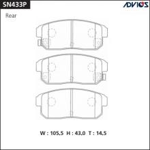 Дисковые тормозные колодки ADVICS SN433P