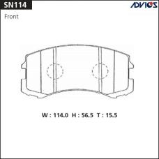 Дисковые тормозные колодки ADVICS SN114