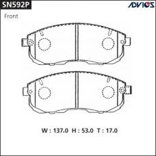 Дисковые тормозные колодки ADVICS SN592P