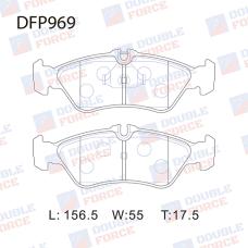 Колодки тормозные дисковые Double Force DFP969