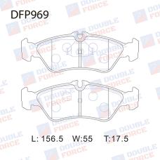 Колодки тормозные дисковые Double Force DFP969