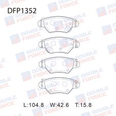 Колодки тормозные дисковые Double Force DFP1352