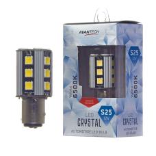 Лампа светодиодная Avantech 12V LED S25 BAY15D 6500K, ALB0123, 1 шт.
