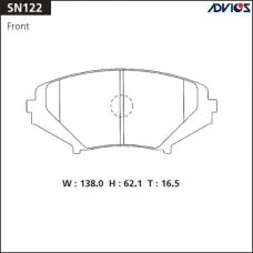 Дисковые тормозные колодки ADVICS SN122