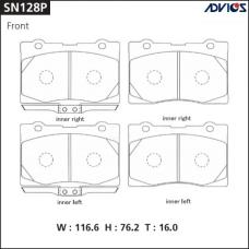 Дисковые тормозные колодки ADVICS SN128P