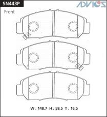 Дисковые тормозные колодки ADVICS SN443P