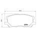 Дисковые тормозные колодки BREMBO P83067